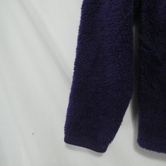 NORTHERN GETAWAY | 17.5 inch pit to pit measured | Purple Fleece 1/4 Zip Teddy - Picture 13 of 15
